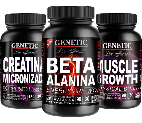 1 Energía Sexual Beta Alanina Creatina Muscle Growth Genetic