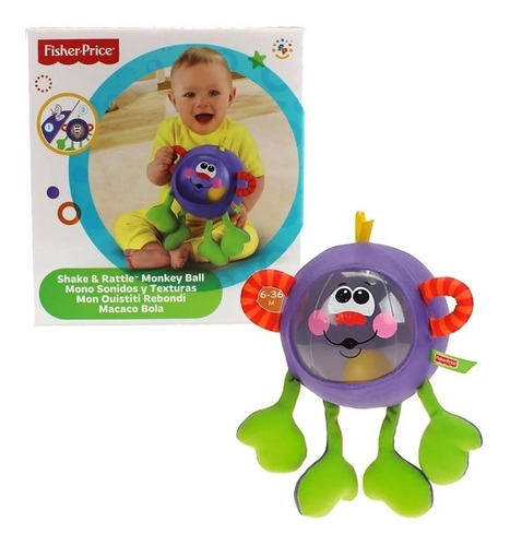 Fisher Price Sonidos Y Texturas Peluche Mono Divertido