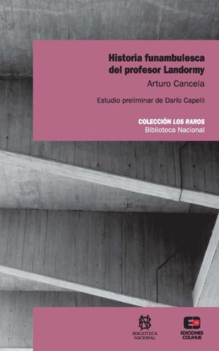Historia Funambulesca Del Profesor Landormy - Arturo Cancela