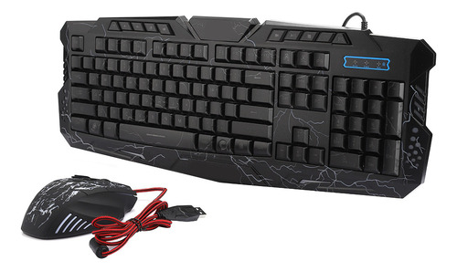 Teclado De Tres Colores Para Juegos Con Cable Retroiluminado