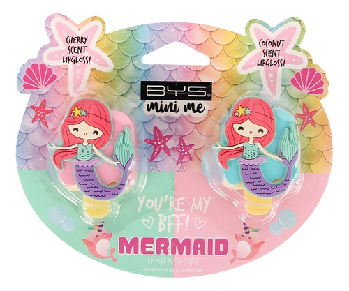 Gloss Para Labios 2 Piezas Bys Mini Me Color Mermaid