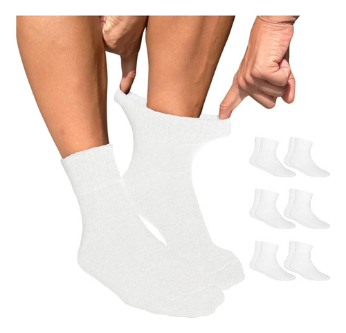 Calcetines Diabéticos Blancos De Yarmis Para Mujeres Tamaño