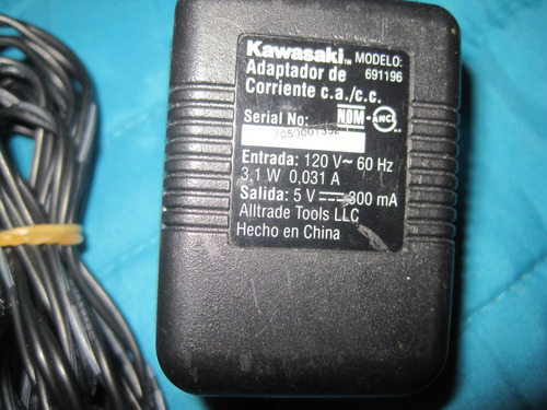 Imagen 6 de 7 de Adaptador De Corriente Kawasaki Mod. 691196 5v-300ma 31 W