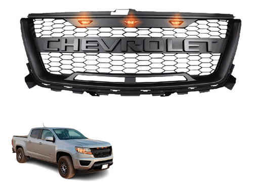 Parrilla Frontal Luz Led Ambar Chevrolet Colorado 2016-2018