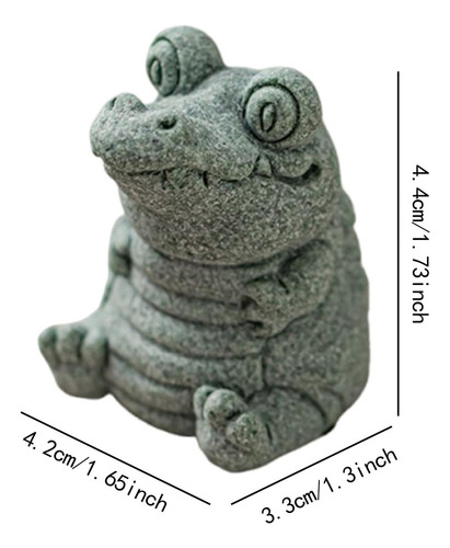 . Tea Pet Crocodile Estátua Decoração De Presentes