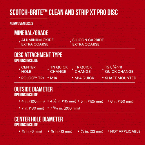 Scotch-brite Clean And Strip Xt Pro Disc - Disco Para Quitar