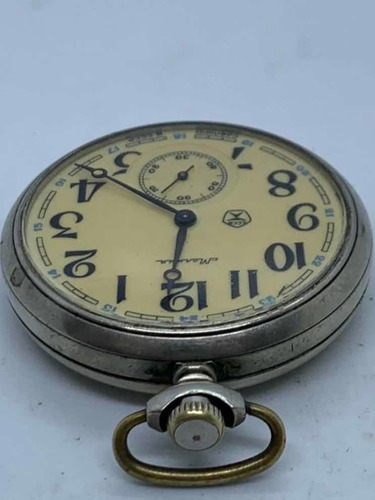 Reloj De Bolsillo De Cuerda Molnija Ruso Sovietico