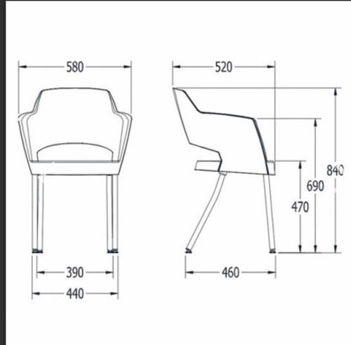 Sillas Polipropileno Con Patas Metálicas