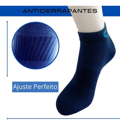 Imagem 1 de 8 de Meias Antiderrapante Masculina Adulto Ioga Aderente Academia