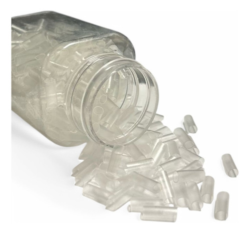 Microchip De Gel Para Extensiones De Cabello 500 Pzas. Transparente Negro