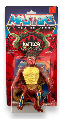 Rattlor Masters Of The Universe Vintage Motu Evil Snake Men
