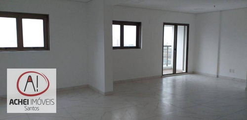 Imagem 8 de 23 de 2 Salas Conjugadas Para Alugar, Com 3 Banheiros, Copa, 2 Vagas De Garagem , 88 M² Por R$ 4.000/mês - Valongo - Santos/sp - Sa0573