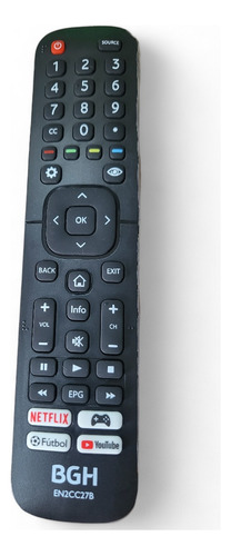 Control Remoto  En2cc27b Original De Televisor Smart Tv Bgh 