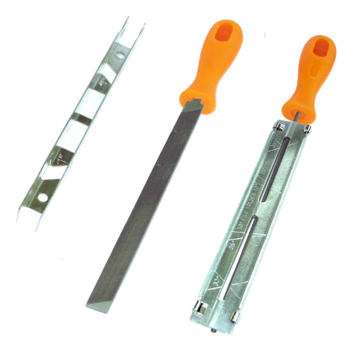 Kit Limas Com Cuporte E Calibrador De Corrente 3/16
