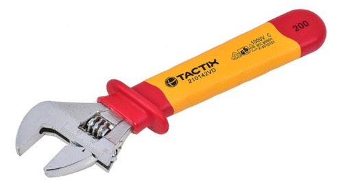 Llave Francesa Tactix Aislada 1000v De 10 Color Amarillo