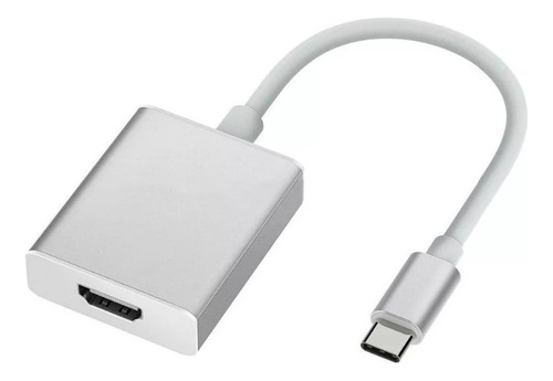 Convertidor Hdmi A Tipo C Blanco Adaptador Celular Televisor