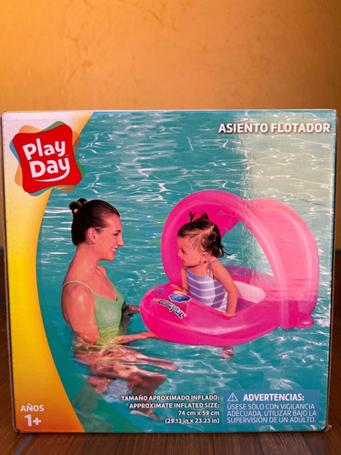 Silla Inflable Para Bebe Play Day Flotador Con Techo