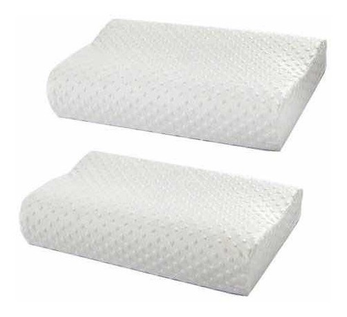 Set X2 Unds Almohada Cervical Ortopédica Con Memoria