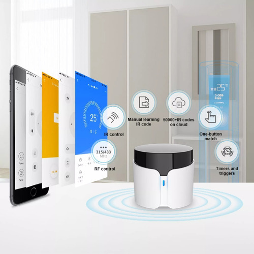Imagen 7 de 7 de Control Remoto Bestcon/broadlink Rm4c Pro Ir+rf Google/alexa