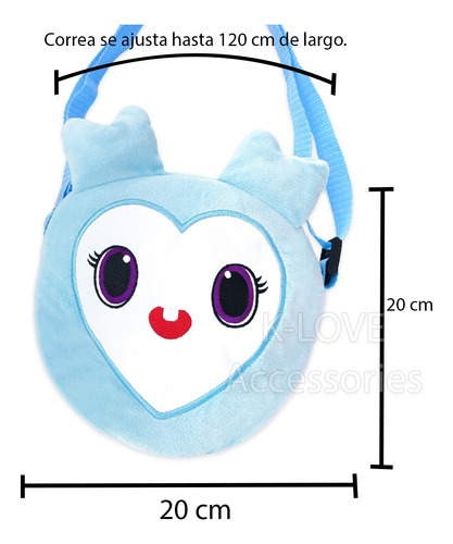 Twice Lovely Bolsa Cross Kpop Celeste Suave Cn Llavero