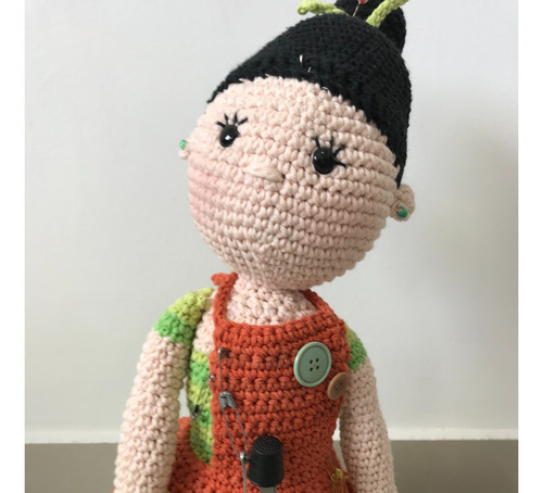 Muñeca Costurera Amigurumi Tejida Crochet
