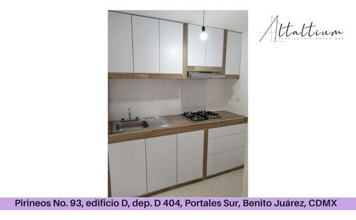 Venta Departamento Calle Pirineos No.93, Edificio D, Depto. 404-d, Portales Sur, Benito Juárez, Cdmx Pma26-di