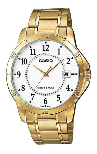 Reloj Para Hombre Casio Mtp_v004g_7b Dorado