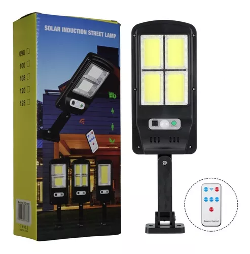 Reflector Luz Solar 128 Led Sensor 3 Cuerpos Exterior