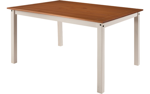 Juego De Comedor 6 Sillas Madera Maciza Reforzada Blanco