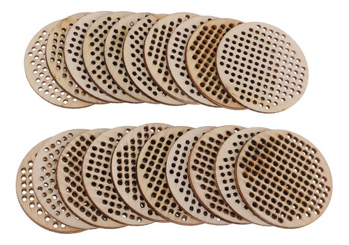 40pcs Rodajas De Círculos Discos De Rebanada Naturales