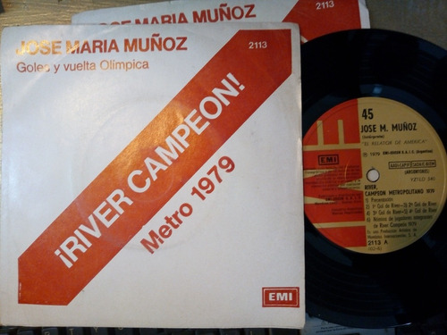 River Campeon Metro 1979 Jose Maria Muñoz Simple