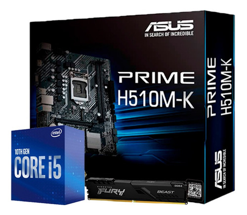 Kit De Actualización Gamer Core I5 10400 Tarjeta 16gb Msi