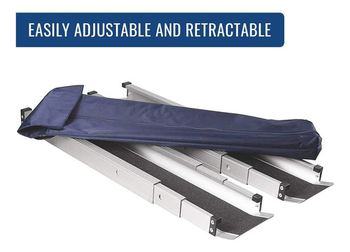 Imagen 7 de 8 de Rampa Portátil Mabis, Para Silla De Ruedas, Extensible