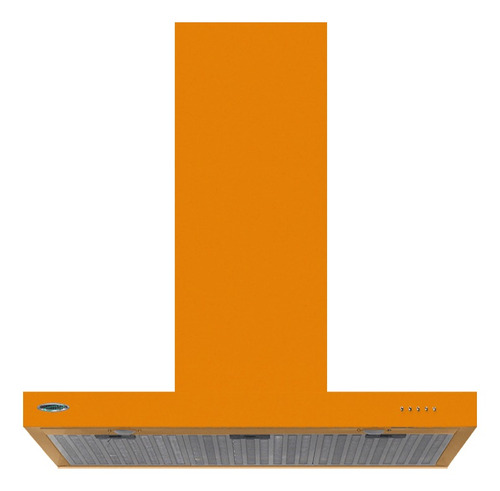 Extractor purificador de cocina Maraldi Slim ac. inox. de pared 900mm x 60mm x 500mm naranja 220V