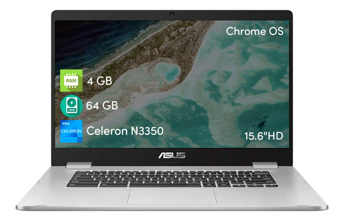 Notebook Chromebook Asus Celeron 4gb 64gb Chrome Os Hd 14' Color Gris