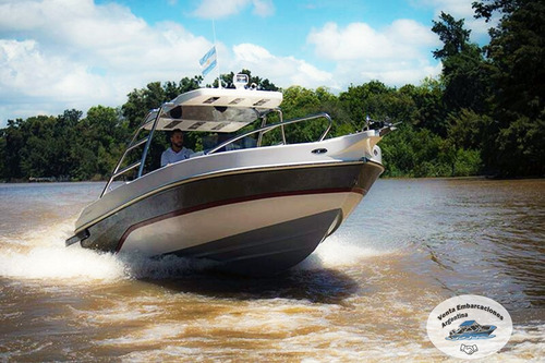 Lancha Aqualum 700 C/honda 150 Hp - 200 Hs-año: 2018 - Pesca