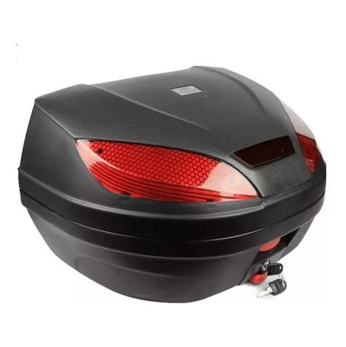 Baul Trasero Viaje 52l Negro Plastico Pro Tork Brapp Motos