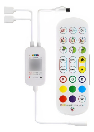 Controlador Wifi Rgb 2 Salidas Audioritmico App Google Alexa