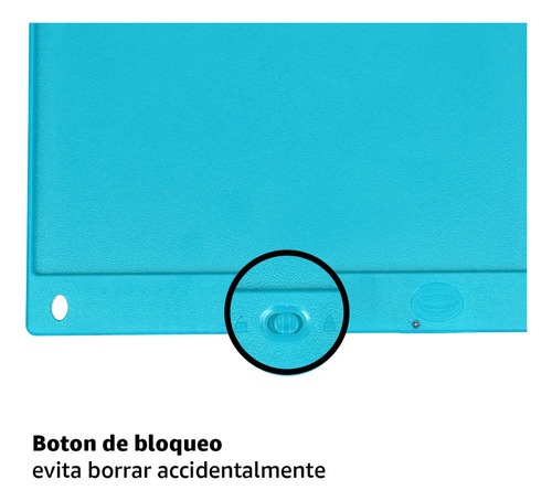 Pizarron Magico Lcd P/ Dibujo Y Escritura 12 Pulgadas Color Azul Claro