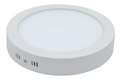 Panel Spot Led Aplicar Redondo 12w 600lm Calido Color Blanco