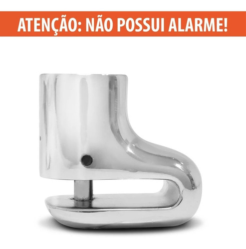 Imagem 3 de 5 de Trava De Disco Zoli Cabo Lembrete + 2 Chave K2 + Bolsa 5.5mm