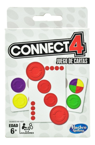 Connecta 4 Juego De Mesa 79 Cartas Hasbro