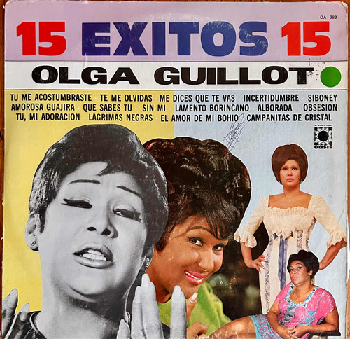 Disco Vinilo De Época Olga Guillot 15 Éxitos