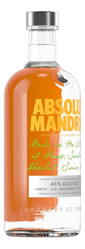 Vodka Absolut Mandarin 750 Ml.