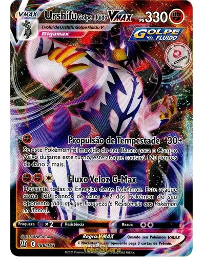 Carta Pokémon Ultra Rara Com Muita Vida Hp Alto Vmax Copag no Shoptime