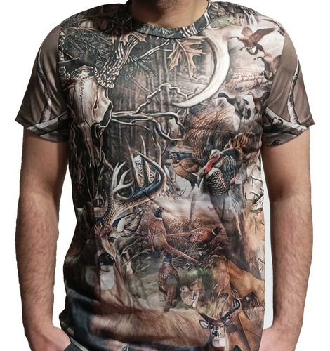 Polera Camuflada De Caza Polera Pesca Polera De Pesca Diseñ