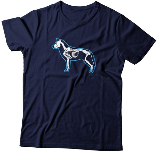 Playera Husky Esqueleto Ropa Perro Husky Siberiano 