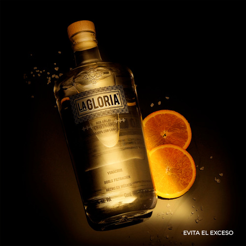 Ron La Gloria Añejo Cristalino, 6 Botellas De 750 Ml