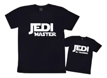 Comprar Kit Pai E Filho(a) Camisetas Jedi Master Jedi In Training