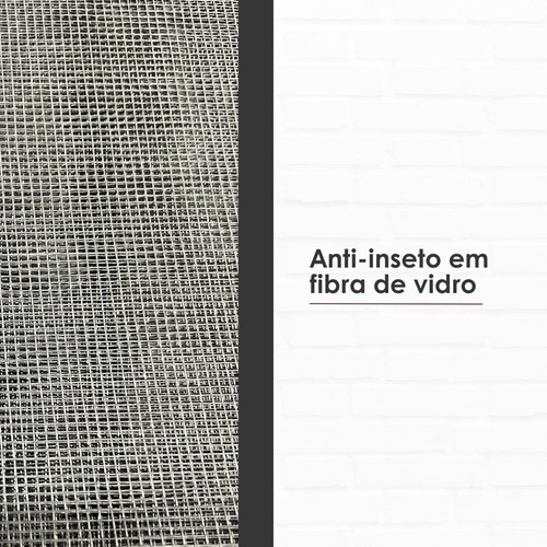 Tela Mosquiteira Magnetica Janela Kit Instalação 110x160cm